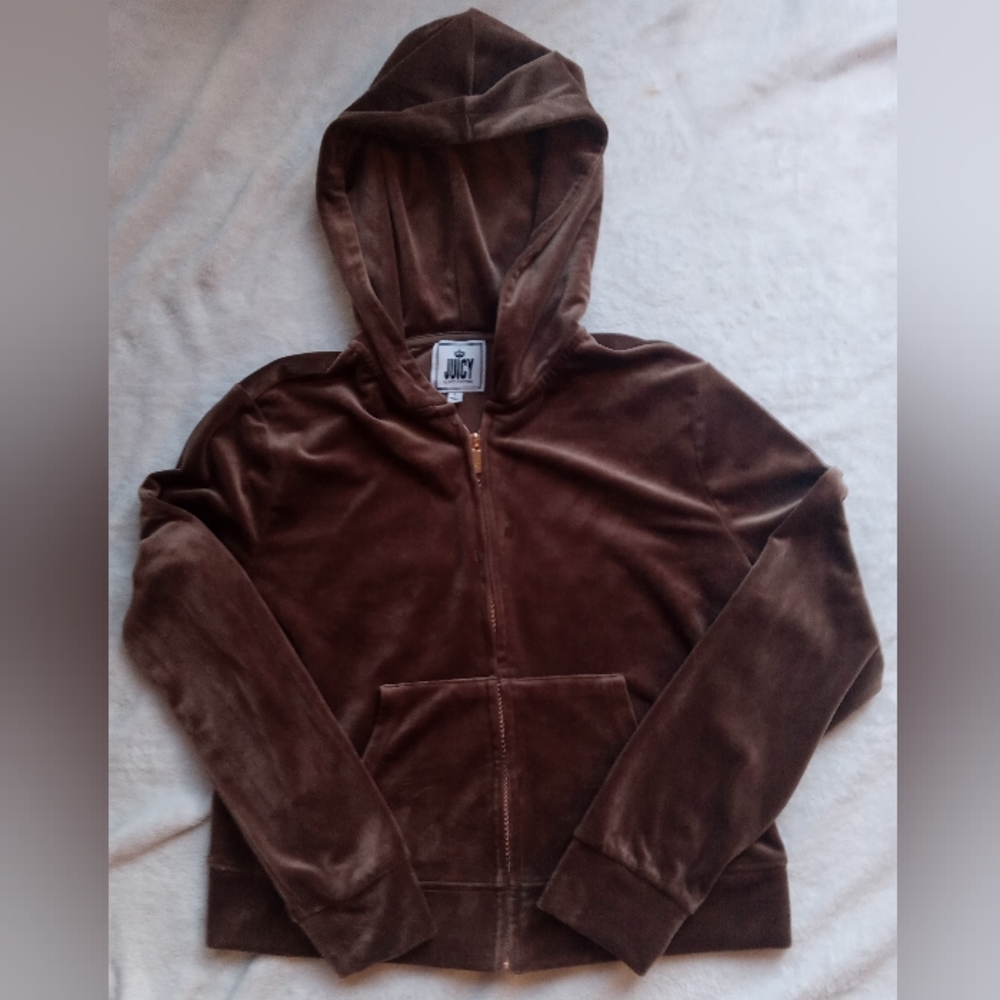 Juicy Couture Velour Zip Up Jacket